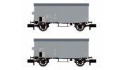 HOBBYTRAIN 24204 2er Set gedeckte Güterwagen K2 SBB, EP.II