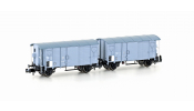 HOBBYTRAIN 24204 2er Set gedeckte Güterwagen K2 SBB, EP.II