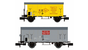 HOBBYTRAIN 24255 2er Set gedeckte Güterwagen K2 + K3 SBB, EP.II