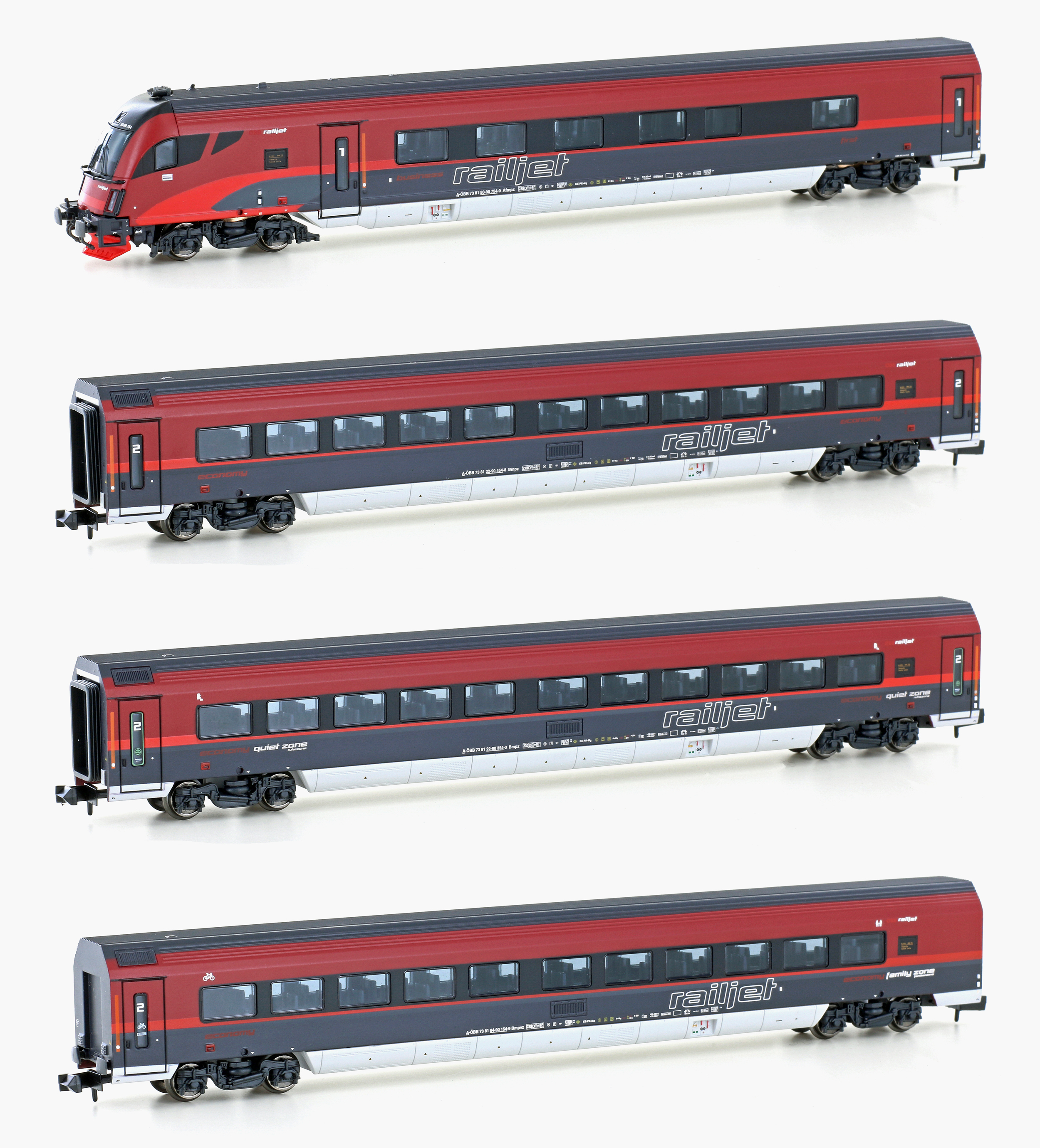 OBB Railjet 4-tlg Spirit of Budapest (オーストリア連邦鉄道