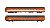 HOBBYTRAIN 25501 2er Set Personenwagen Bpm, 2.Kl. (UIC Z1) SBB, Ep.IV-V, oran