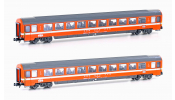 HOBBYTRAIN 25501 2er Set Personenwagen Bpm, 2.Kl. (UIC Z1) SBB, Ep.IV-V, oran