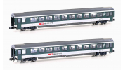 HOBBYTRAIN 25502 2er Set Personenwagen Bpm, 2.Kl. (UIC Z1) SBB, Ep.V-VI, grau
