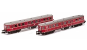 HOBBYTRAIN 2685 VT36.5 / VS145 két részes, DB, IIIa, piros 2./3. osztály HOBBYTRAIN 2685 VT36.5 / VS145 két részes, DB, IIIa, piros 2./3. osztály