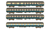 HOBBYTRAIN 43050 4er Set Personenwagen, DB, Ep.IVa, D 351, Set A