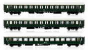JÄGERNDORFER 90503 Személykocsi (3 db), UIC-X, zöld, ÖBB, III