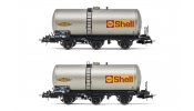 Jouef 6223 SNCF, 2-unit set of 3-axle tank wagons, Shell, IV