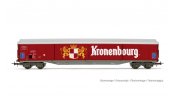 Jouef 6225 SNCF 4-axle sliding wall wagon type Habils KRONENBOURG red p