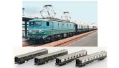 KATO 23218-1 CIWL Riviera Express készlet (Villanymozdony SNCF BR7102 + 2 hálókocsi + 2 étkezőkocsi) KATO 23218-1 CIWL Riviera Express készlet (Villanymozdony SNCF BR7102 + 2 hálókocsi + 2 étkezőkocsi)