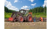 KIBRI 12246 Fendt traktor homlokrakodóval és rönkhúzó adapterrel