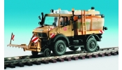 KIBRI 16303 UNIMOG kétéltű (út-vasút) jármű, locsolókocsi