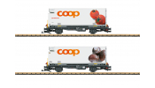 LGB 45888 Containerwagen Set COOP RhB