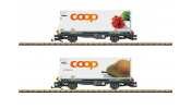 LGB 45889 Containerwagen Set COOP RhB