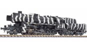 LILIPUT 131524 Steam loco, BR 52, 52 3109, winter camouflage, Museum Sinshe