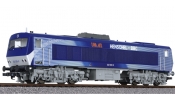 LILIPUT 132054 Diesel Locomotive DE2500 Silver / Blue