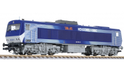 LILIPUT 132054 Diesel Locomotive DE2500 Silver / Blue