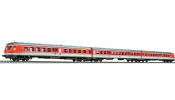 LILIPUT 133167 Diesel railcar, BR 614/914, blood orange/pebble grey, 3-units, DB AG, era V