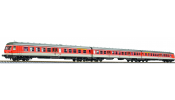 LILIPUT 133169 Diesel railcar, BR 614/914, blood orange/pebble grey, 3-units, DB, era IV