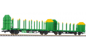 LILIPUT 235247 Timber transporter unit, Laaps, VTG France, DB, Ep.VI