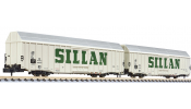 LILIPUT 260158  2-unit set, big volume wagon, Hbbks, DB,   SILLAN  , Ep.III (long) 