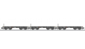 LILIPUT 260181 3-piece set, 4-axle heavy-duty wagon, Rlmmp, DR, Ep.IV