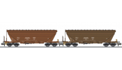 LILIPUT 260220 2-piece set, grain transport wagon, Uagpps, Bulgaria, brown, Ep.V-VI