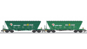 LILIPUT 260222 2-piece set, grain transport wagon, Uagpps, RAIL4CHEM/Loco Trans, Slovenia, Ep.V-VI LILIPUT 260222 2-piece set, grain transport wagon, Uagpps, RAIL4CHEM/Loco Trans, Slovenia, Ep.V-VI