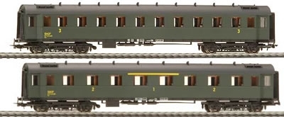 Coffret de 2 voitures ex DR de la SNCF ép III - LILIPUT