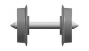 LILIPUT 949304 HOe Spare Part of Spoke Wheel With D=7.5MM (2pcs)