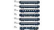 LS Models MW1005 7er Set Personenwagen CIWL, Ep.III, Le Train Bleu, Innenbel.