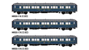 LS Models MW1006-1 3er Set Schlafwagen CIWL, Ep.II, Bomby Express, Innenbel.