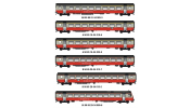 LS Models MW2109DC 6er Set Personenwagen EW III SBB, Ep.IV-V, Airport Express