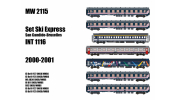 LS Models MW2115 7er Set Personenwagen SNCB, Ep.VI, Ski Express