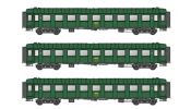 LS Models MW40933 3er Set Personenwagen OCEM A8+B9+B9 SNCF, Ep.IVa