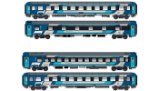 LS Models 98028 Személykocsi (2 db), Bcmz 123.2 fekvőhelyes + WLABmz 123.1. hálókocsi, H-Start, VI