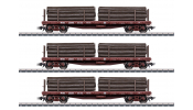 Märklin 45600 US-Rungenwagen-Set z.Shay,II