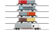 Märklin 47680 Containerwagen-Set(5 Wagen)DB