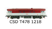 MTB H0-478-1218 Dízelmozdony, T478-1218, CSD, V