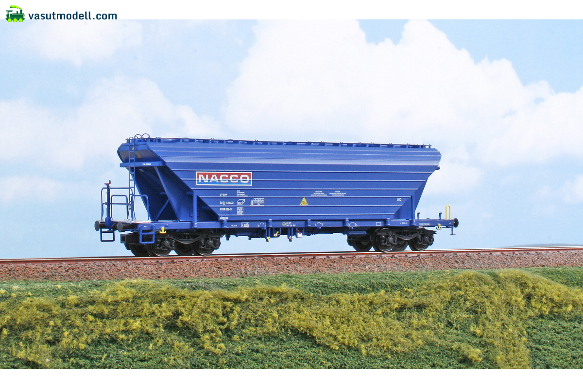 NME 517612 Terményszállító teherkocsi, Uagpps, 80m³, NACCO, VI blu NME 517612 Terményszállító teherkocsi, Uagpps, 80m³, NACCO, VI blu