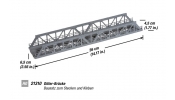 NOCH 21310 Rácsos híd, készlet, 36 × 4.5 cm