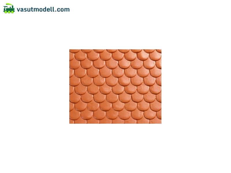 NOCH 55232 Agyag tetőcserép, vörös, 30x18 cm, 1:24 NOCH 55232 Agyag tetőcserép, vörös, 30x18 cm, 1:24