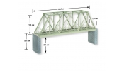 NOCH 67029 Laser-Cut építőkészlet: Kastenbrücke 360 mm