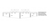 NOCH 67029 Laser-Cut építőkészlet: Kastenbrücke 360 mm