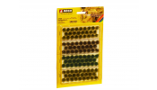 NOCH 07005 Grasbüschel XL, beige-grün, dunkelgrün, braun, 104 Stück, 9 mm