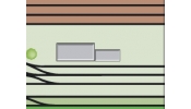 NOCH 80330 Heidelberg félkész terepasztal - állomás modul (120× 80× kb. 16 cm)