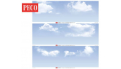 PECO SKP-03 Háttérposzter (2400×333 mm): Felhős ég