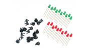 PECO PL-30 LED S 10 Green, 10 Red, & 20 Panel Clips