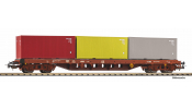 PIKO 24539 Containertragwg.SNCB V, beladen mit 3 Containern