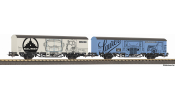 PIKO 27747 2er Set Ged. Güterwg. Starke Marken Saurer SBB V