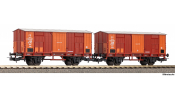 PIKO 28328 2er Set Ged. Güterwg. FS III